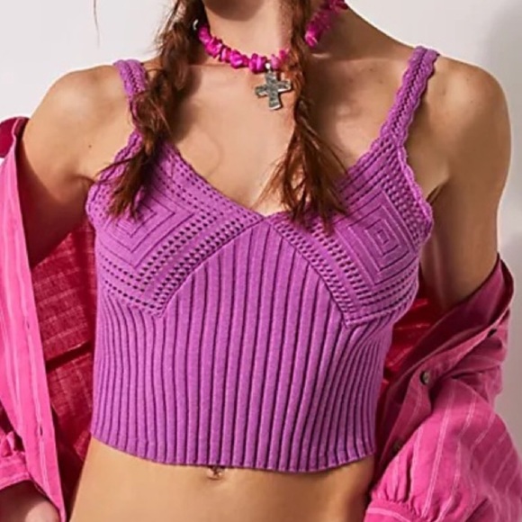 Free People Tops - Free People Take Me Home Swit Cami Berry Smoothie L